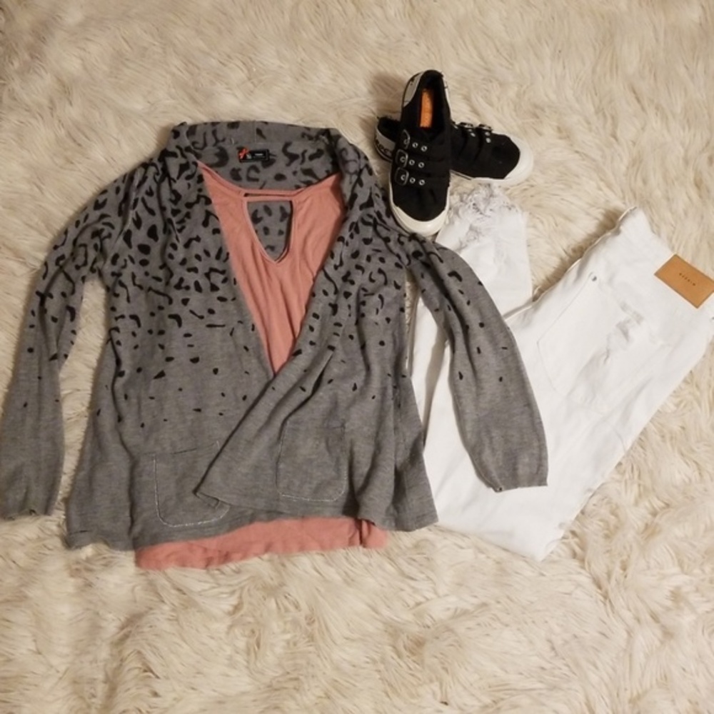 SINEQUANONE grey‎ animal print cardigan